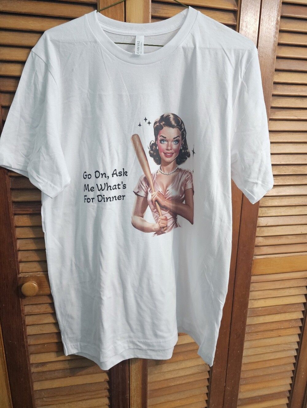 Bella + Canvas Retro Pinup Graphic Tee Size Large | NWT